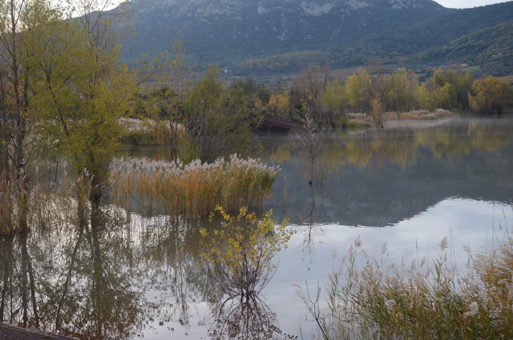 HHochwasser am Lac du Salagou im Dezember